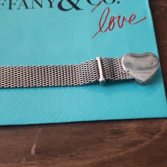 Tiffany Mesh Heart Buckle Bracelet - Picture 9 of 15